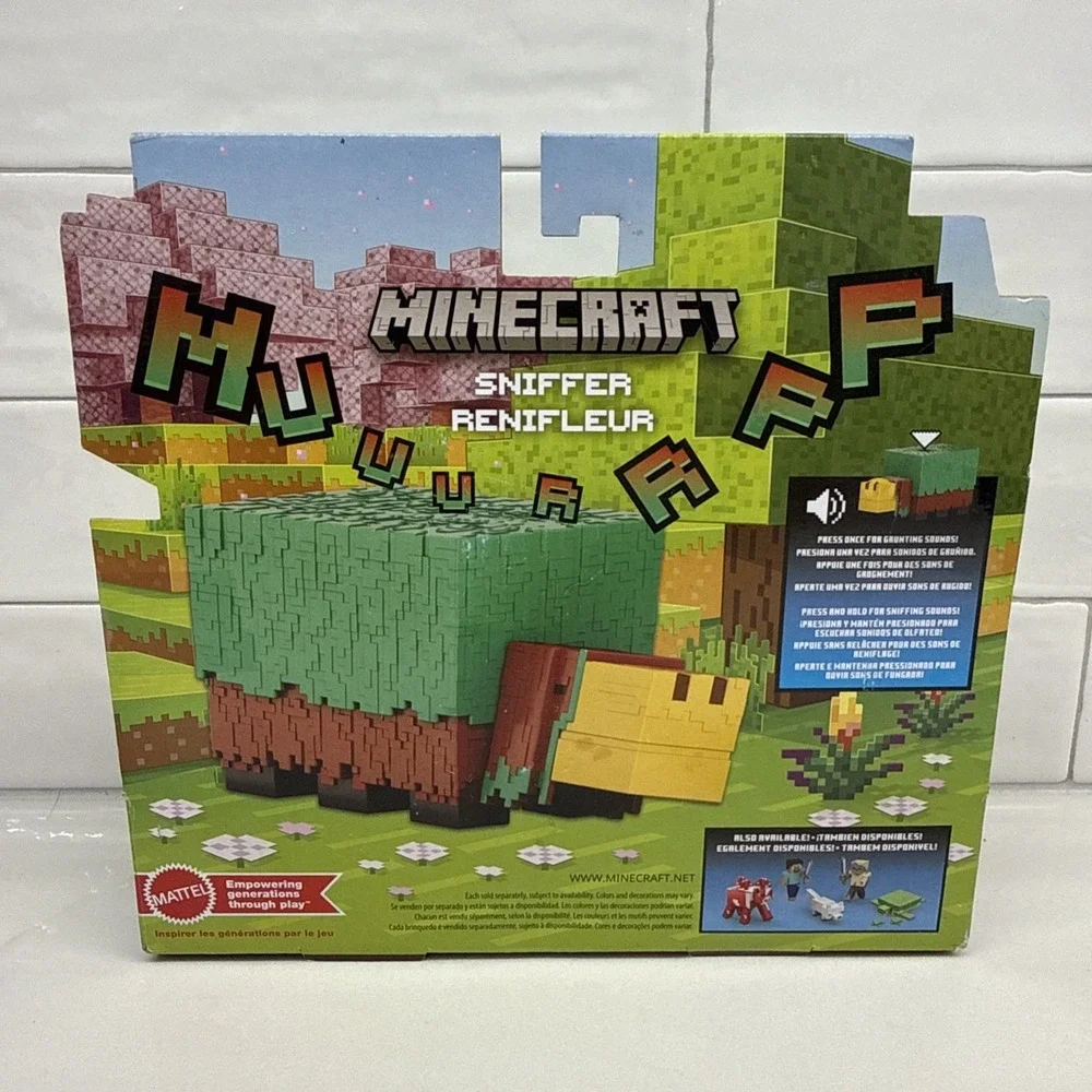 Mattel Minecraft Sniffer Figure w/ Authentic Sounds NEW Sealed Ages 6+ Fast Ship